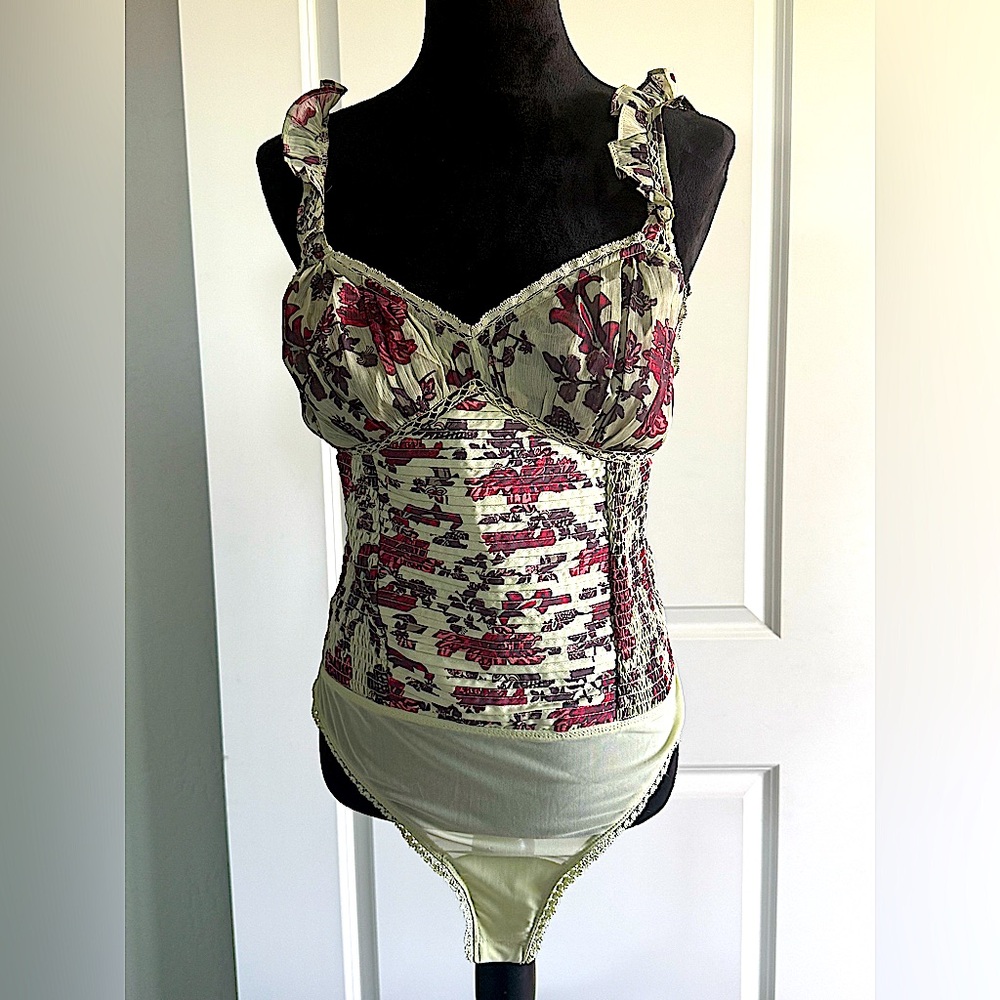Free People Floral Bodysuit